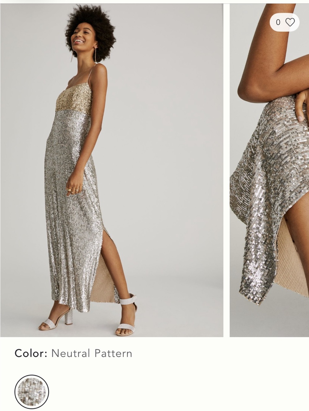 Sachin + Babi x Anthropologie Colorblocked Sequined Dress